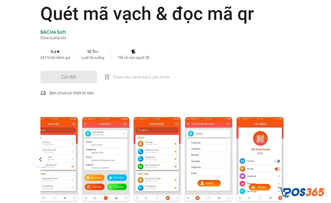 Trình Quét mã vạch và đọc mã QR