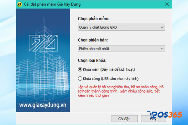 Phần mềm quản lý tiến độ GXD