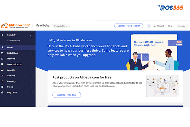 Để bán hàng trên Alibaba bạn cần đăng sản phẩm lên