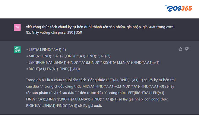 Dùng Chat GPT để học Excel