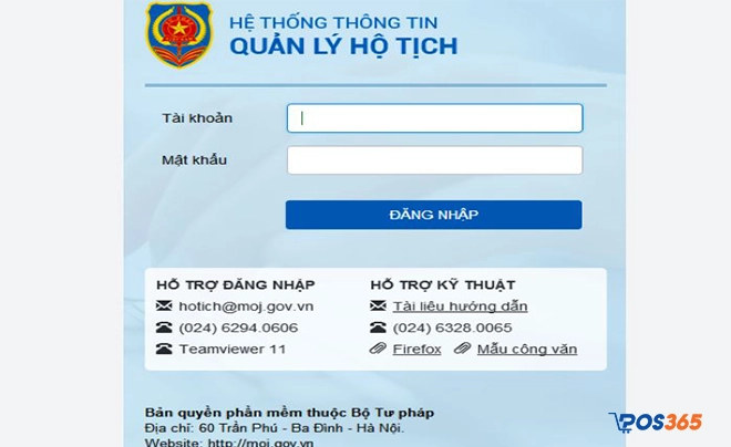 phần mềm hộ tịch