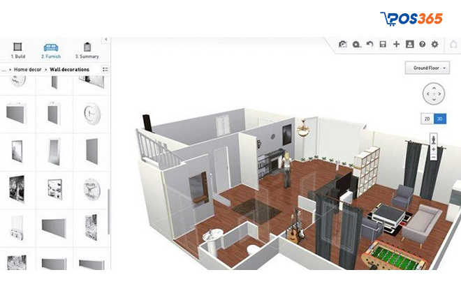 Phần mềm thiết kế nhà trên điện thoại HomeByMe