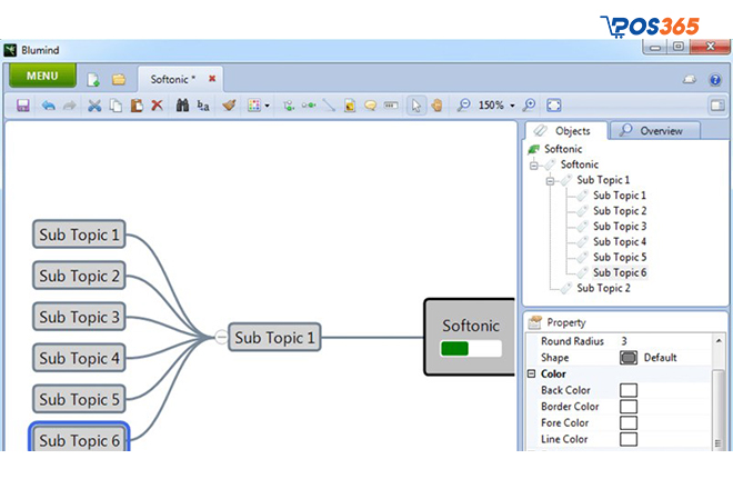 Phần mềm vẽ sơ đồ tư duy Blumind