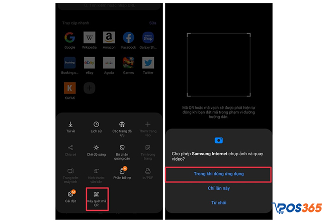 Cách quét mã QR nhanh chóng trên Samsung