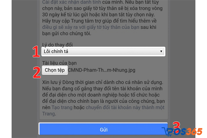 hướng dẫn đổi tên facebook