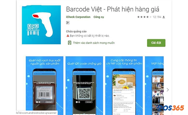 Ứng dụng Barcode Việt