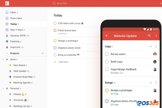 Phần mềm quản lý công việc Todoist