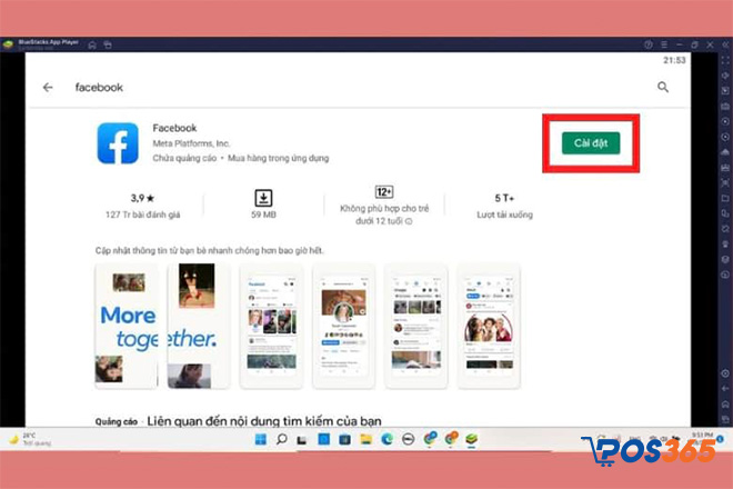 hướng dẫn tải facebook trên máy tính