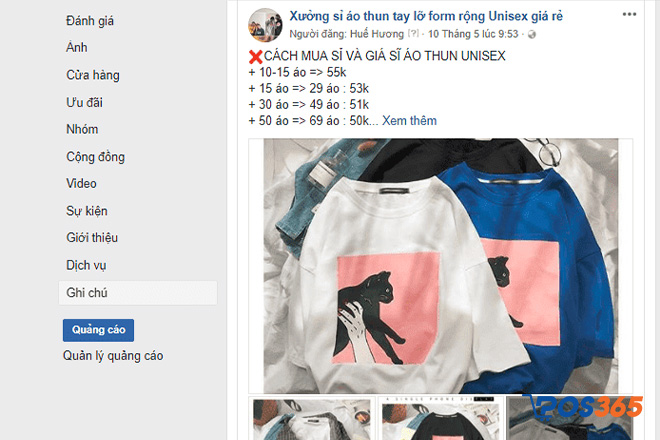 Học cách đăng bài bán quần áo online