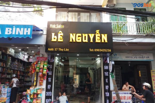 Mẫu biển quảng cáo salon tóc 13