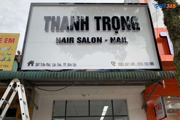 Mẫu biển quảng cáo salon tóc 15