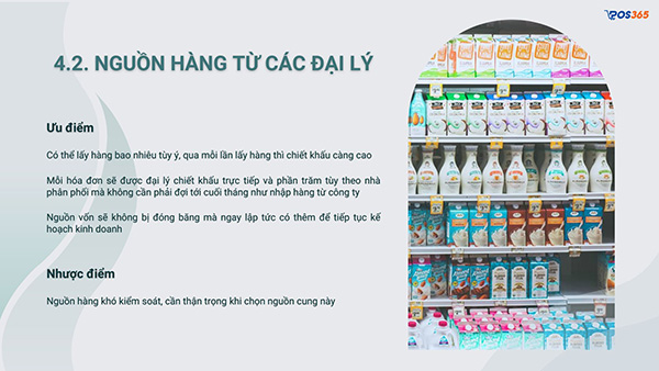 Nguồn hàng từ các đại lý