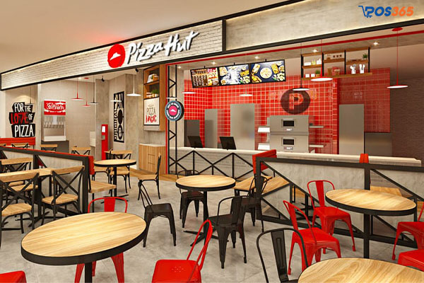 Thiết kế cửa hàng Pizza Hut